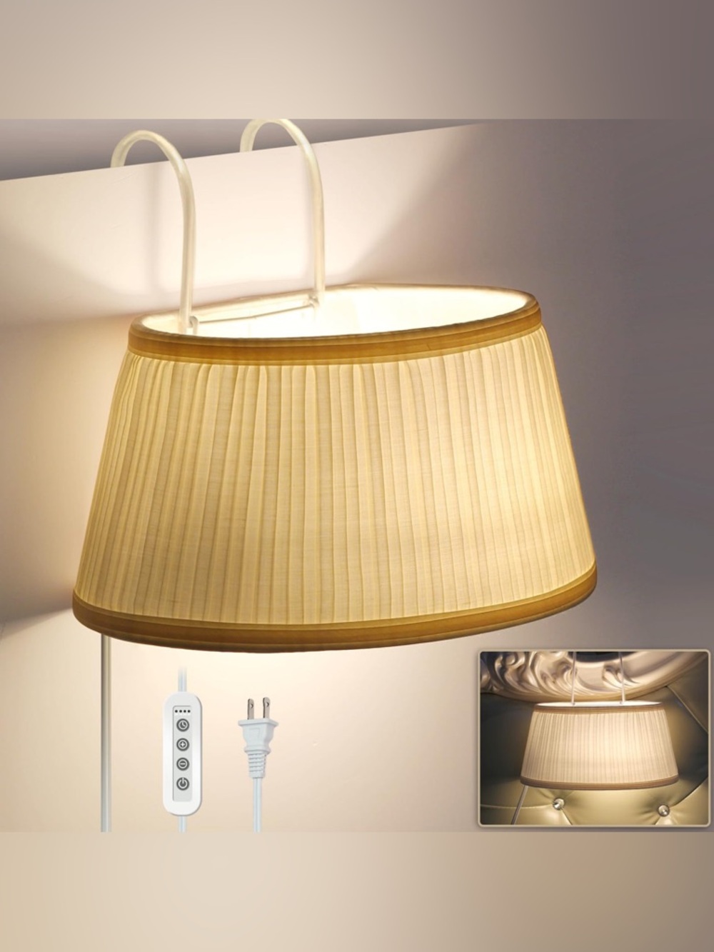 NITOWOLF Bed Reading Light Headboard Light